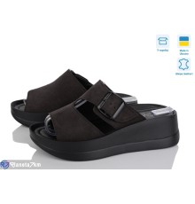 Шлепки жіночі на літо (6 пар р.36-41) коричневий  "ERIKA"