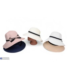 Капелюх жіночий на літо (5 шт. р.сетка 56-58) мікс  "CAROLLA"