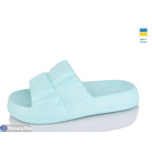 Шлепки жіночі на літо (6 пар р.36-41) зелений  "INPIRE"