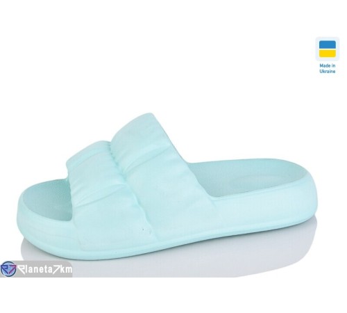 Шлепки жіночі на літо (6 пар р.36-41) зелений  "INPIRE"