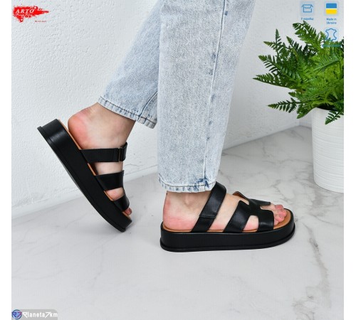 Шлепки жіночі на літо (8 пар р.36-41) чорний  "ARTO"