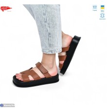 Шлепки жіночі на літо (8 пар р.36-41) коричневий  "ARTO"