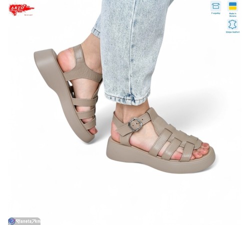 Босоніжки жіночі на літо (8 пар р.36-41) бежевий  "ARTO"