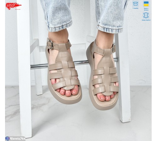 Босоніжки жіночі на літо (8 пар р.36-41) бежевий  "ARTO"