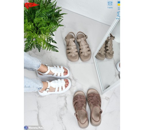 Босоніжки жіночі на літо (8 пар р.36-41) бежевий  "ARTO"