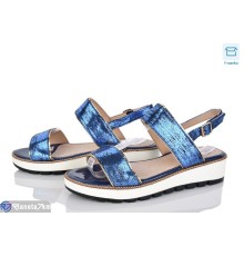 Босоніжки жіночі на літо (8 пар р.36-41) синій  "Fuggo"