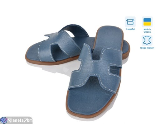 Шлепки жіночі на літо (6 пар р.36-40) синій "Speranza" Шлепки жіночі на літо (6 пар р.36-40) синій "Speranza"