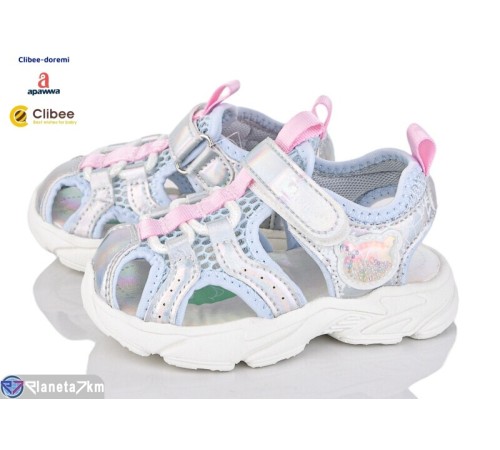 Дитячі босоніжки на літо (5 пар р.23-27) сірий  "BELIES-D"