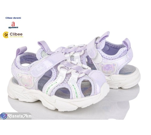 Дитячі босоніжки на літо (5 пар р.23-27) фіолетовий  "BELIES-D"