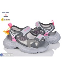 Дитячі босоніжки на літо (7 пар р.31-37) сірий  "BELIES-D"