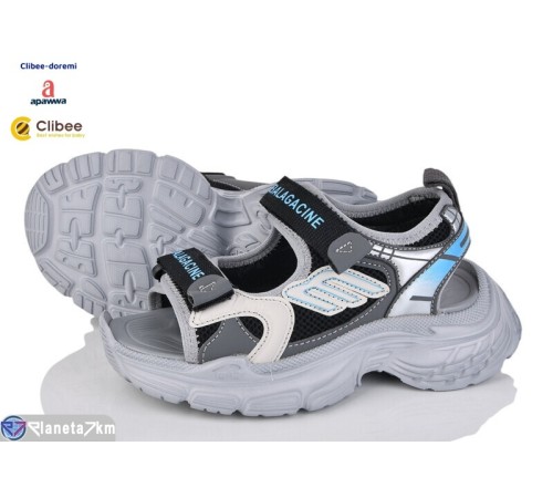 Дитячі босоніжки на літо (7 пар р.31-37) сірий  "BELIES-D"