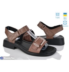 Босоніжки жіночі на літо (8 пар р.36-41) коричневий  "FOX"