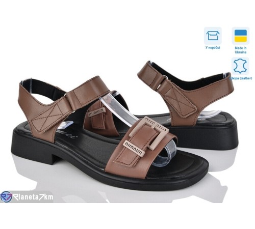 Босоніжки жіночі на літо (8 пар р.36-41) коричневий  "FOX"