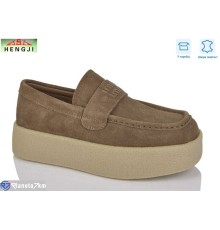 Туфлі жіночі на весну/осінь (8 пар р.36-40) коричневий  "HENGJI-ELENA"