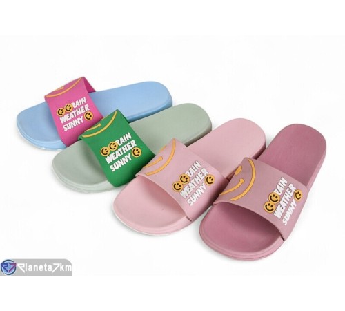 Шлепки жіночі на літо (24 пар р.36-41) мікс  "LEVLU"