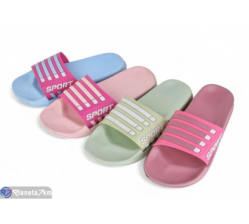 Шлепки жіночі на літо (24 пар р.36-41) мікс  "LEVLU"