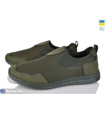 Кросівки чоловічі на літо (6 пар р.41-45) хакі  "LEOBAZA"