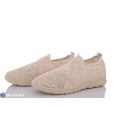 Кросівки жіночі на літо (8 пар р.36-41) бежевий  "Fuggo"