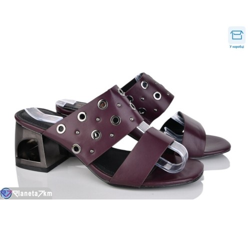Шлепки жіночі на літо (6 пар р.36-41) бордовий  "Fuggo"