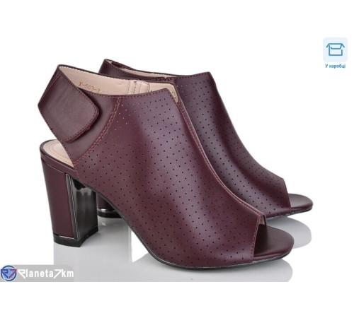 Босоніжки жіночі на літо (6 пар р.36-41) бордовий  "Fuggo"