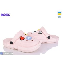 Кроки дитячі на літо (8 пар р.24-35) рожевий  "Roks"