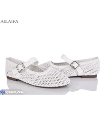 Балетки жіночі на літо (8 пар р.36-41) білий  "Latifa"