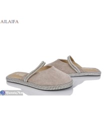 Шлепки жіночі на літо (8 пар р.36-41) коричневий  "Latifa"