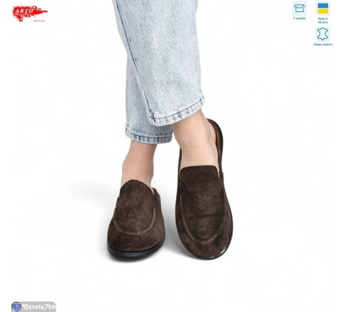 Шлепки жіночі на літо (8 пар р.36-41) коричневий  "ARTO"