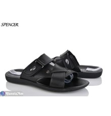 Шлепки чоловічі на літо (6 пар р.40-45) чорний  "Spencer"