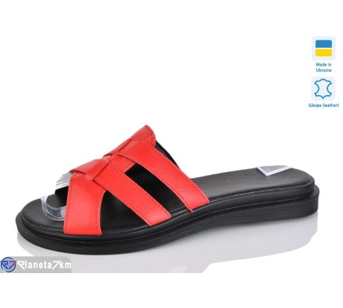 Шлепки жіночі на літо (6 пар р.36-40) червоний  "LIKA"