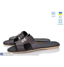 Шлепки жіночі на літо (4 пар р.38-40) коричневий  "Daman"
