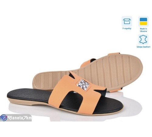 Шлепки жіночі на літо (4 пар р.38-40) оранжевий  "Daman"