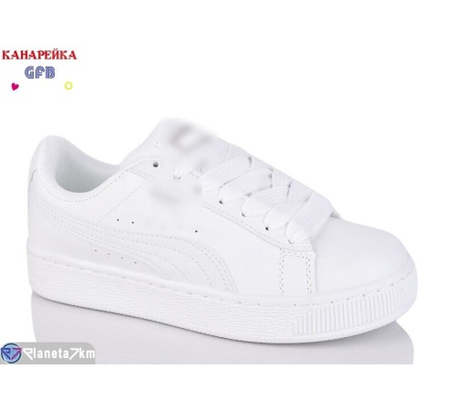 Кросівки на весну/осінь (8 пар р.36-41) білий  "GFB-Канарейка"