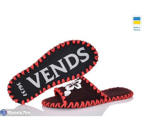 Тапки жіночі на весну/осінь (9 пар р.36-41) бордовий  "Activ"