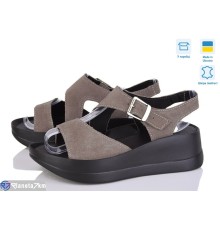 Босоніжки жіночі на літо (6 пар р.36-40) коричневий  "Linda"