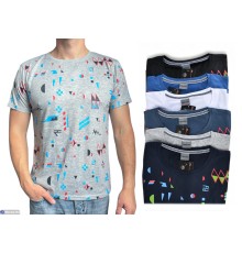 Футболка чоловіча на літо (5 шт. р.сетка 46-54) мікс  "Plato"