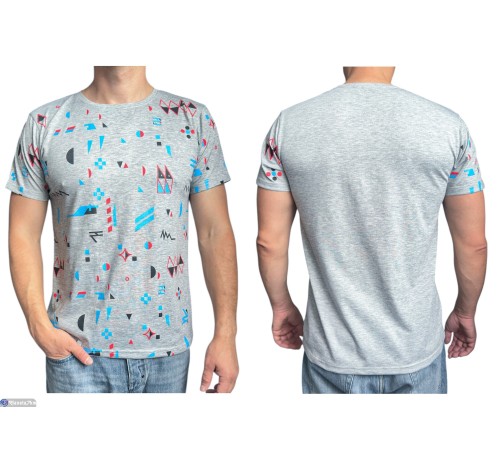 Футболка чоловіча на літо (5 шт. р.сетка 46-54) мікс  "Plato"