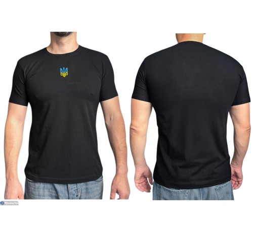 Футболка чоловіча на літо (5 шт. р.сетка M-3XL) чорний  "Plato"