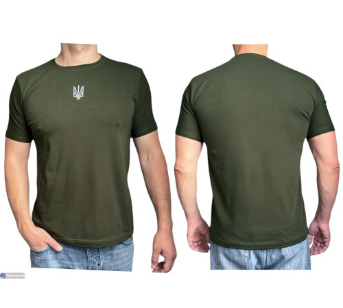 Футболка чоловіча на літо (5 шт. р.сетка M-3XL) зелений  "Plato"