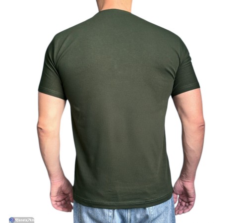 Футболка чоловіча на літо (5 шт. р.сетка M-3XL) зелений  "Plato"
