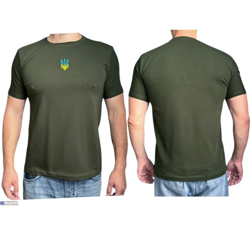 Футболка чоловіча на літо (5 шт. р.сетка M-3XL) зелений  "Plato"