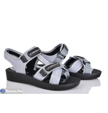 Босоніжки жіночі на літо (8 пар р.36-41) сірий  "Normashoes"