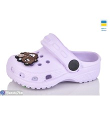 Кроки дитячі на літо (6 пар р.18-23) фіолетовий  "LINKA"