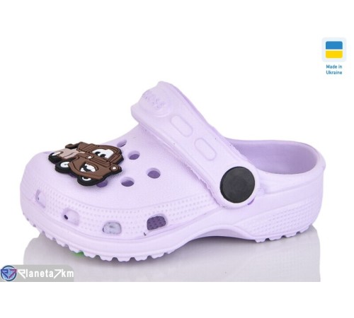 Кроки дитячі на літо (6 пар р.18-23) фіолетовий  "LINKA"