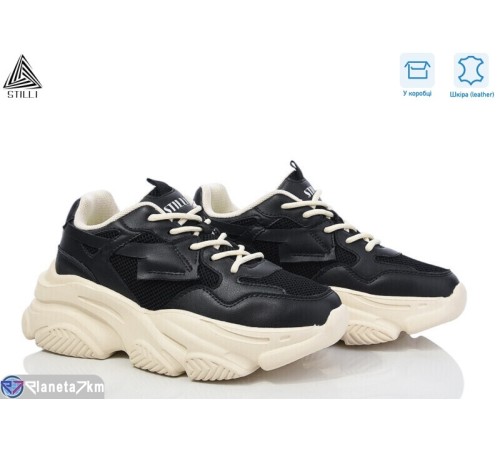 Кросівки жіночі на весну/осінь (8 пар р.36-40) чорний  "STILLI Group"
