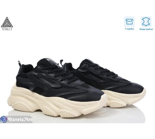 Кросівки жіночі на весну/осінь (8 пар р.36-40) чорний  "STILLI Group"