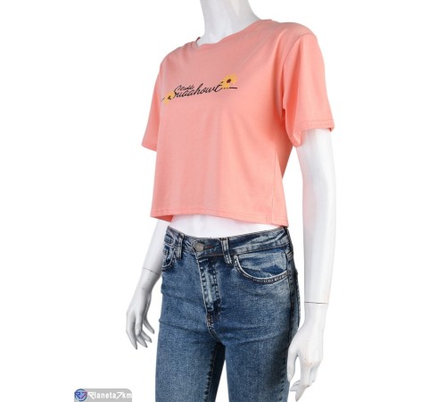 Футболка жіноча на літо (8 шт. р.сетка L-2XL) рожевий  "Kalabok"