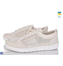 Кросівки жіночі на літо (8 пар р.37-41) бежевий  "LEOBAZA"