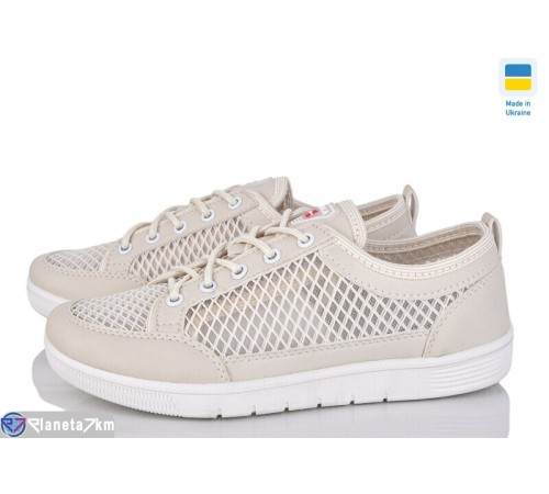 Кросівки жіночі на літо (8 пар р.37-41) бежевий  "LEOBAZA"