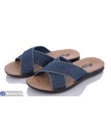 Шлепки чоловічі на літо (6 пар р.41-46) синій  "MURMUR"